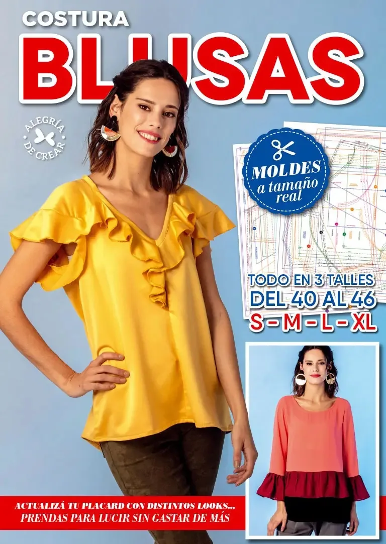Blusas de costura atualize seu armário - Arcadia Ediciones