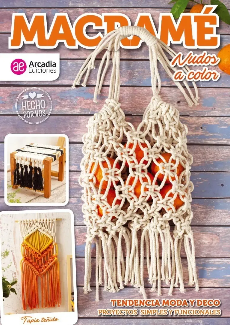 Macramé, nós coloridos - Arcadia Ediciones