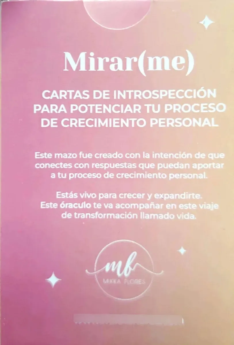 Cartas Mirarme Oracle/Mikka Flores/Nós enviamos