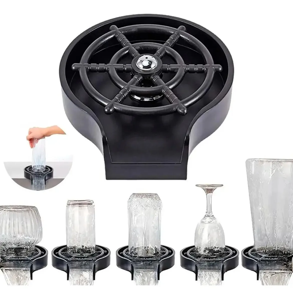 Lavadora automática de copos para enxaguadores de cozinha