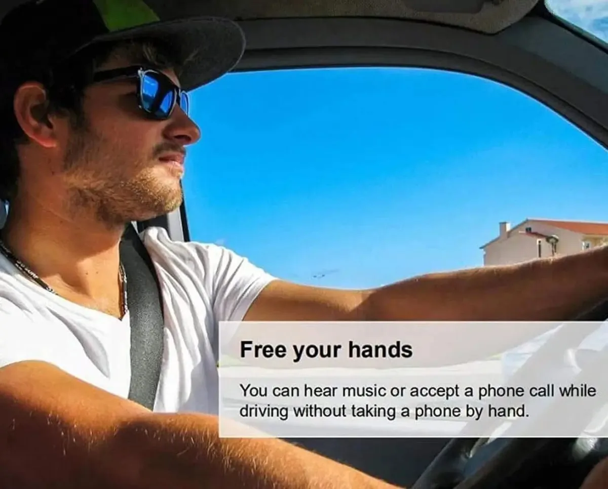 Toewoe Óculos de Áudio Inteligentes, Óculos de Sol com Áudio Bluetooth, Óculos de Sol Bluetooth, Alto-falante Aberto para Jogos, Reuniões, Viagens, Condução, Ar Livre