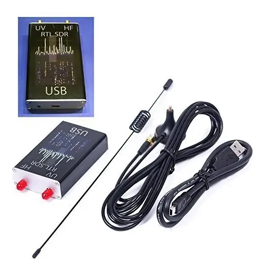 Baaroo 100khz-1.7ghz Banda Completa UV RTL-SDR Sintonizador USB Receptor/ R820T+8232 Rádio Amador