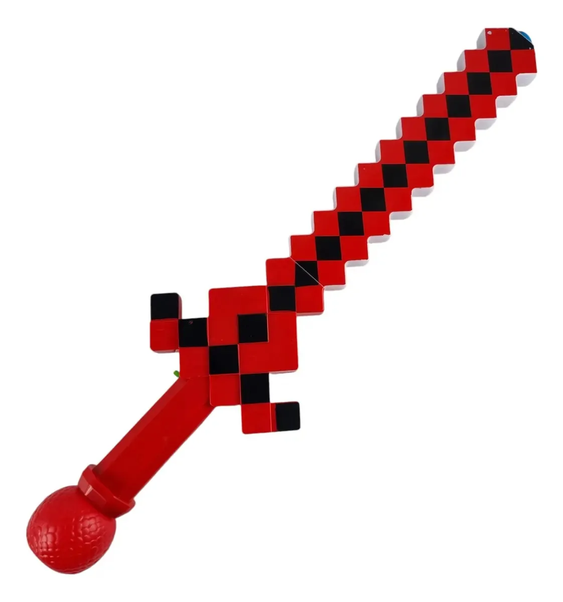 Espada Minecraft Led Atira Bolhas E Efeitos Sonoros Cor Vermelho
