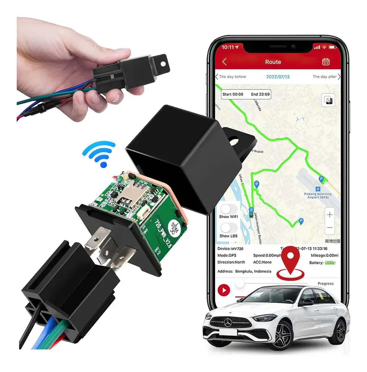 Relé GPS Apagador Remoto, Monitor, Localizador GPS Tracke
