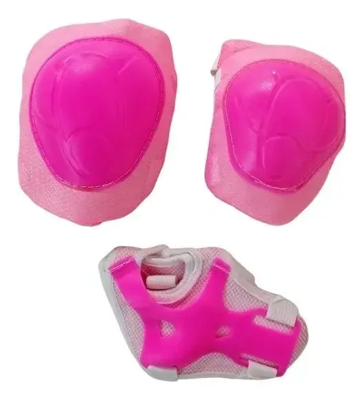 Conjunto de kits de equipamentos de proteção esportiva S-REGALITO SPA para joelheiras e cotoveleiras infantis - 6 peças