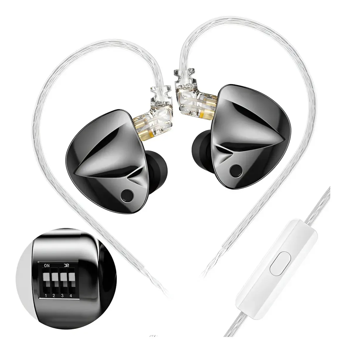 Fone De Ouvido Kz D-fi Tuning, Microfone De Monitor Com Fio