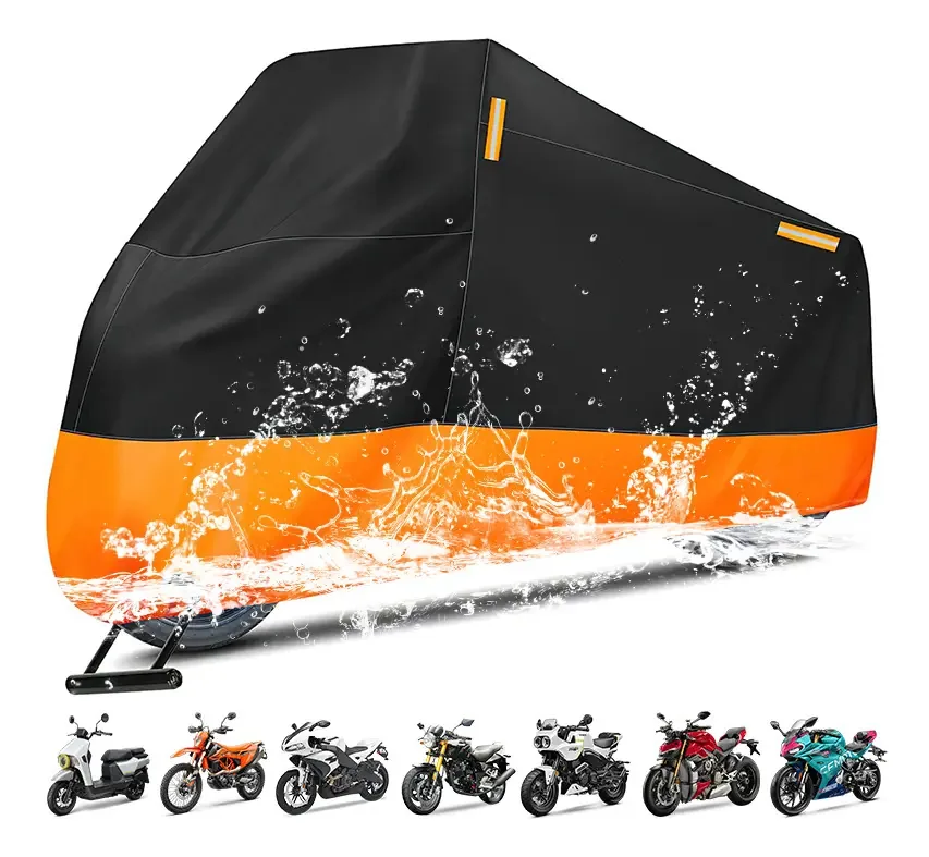 Capa protetora para motocicletas Younic UV/proteção contra chuva Cor Preto