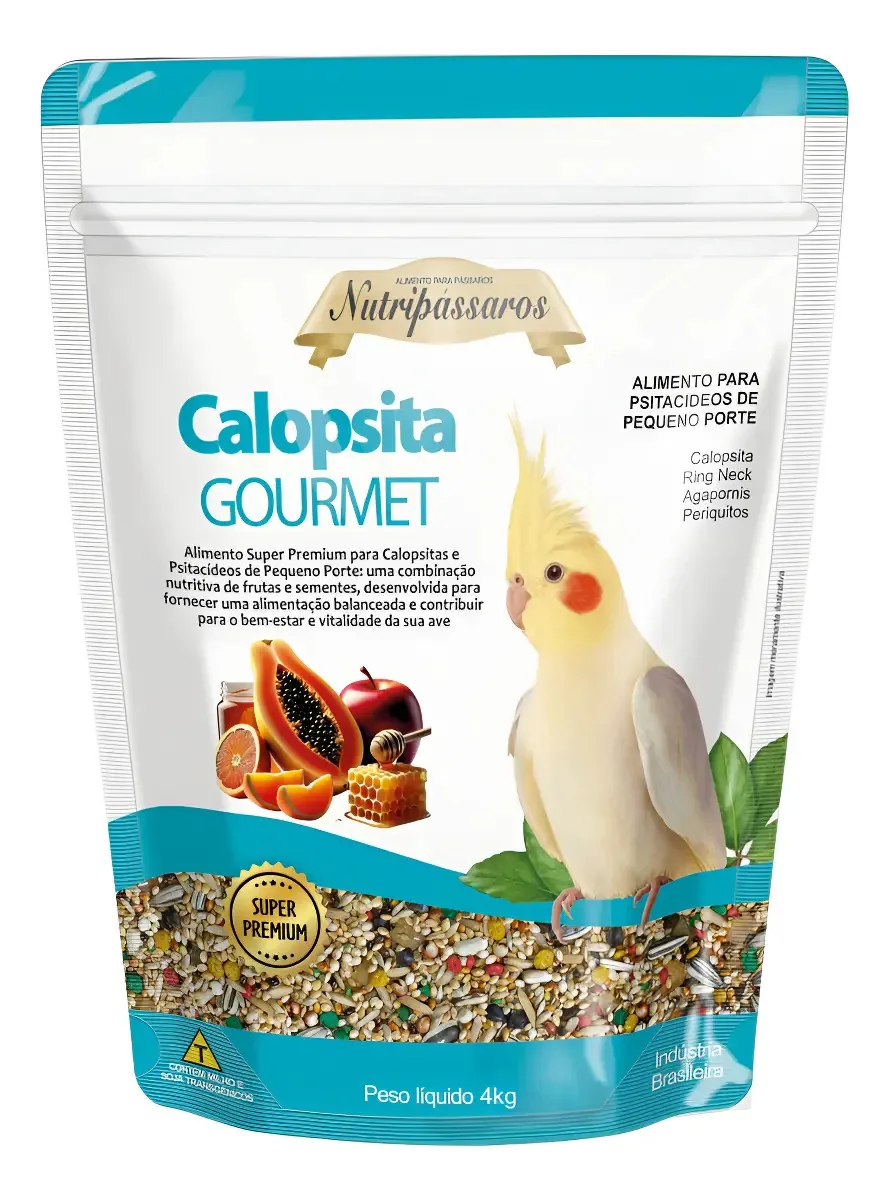 Ração Para Calopsita Gourmet Frutas 4kg