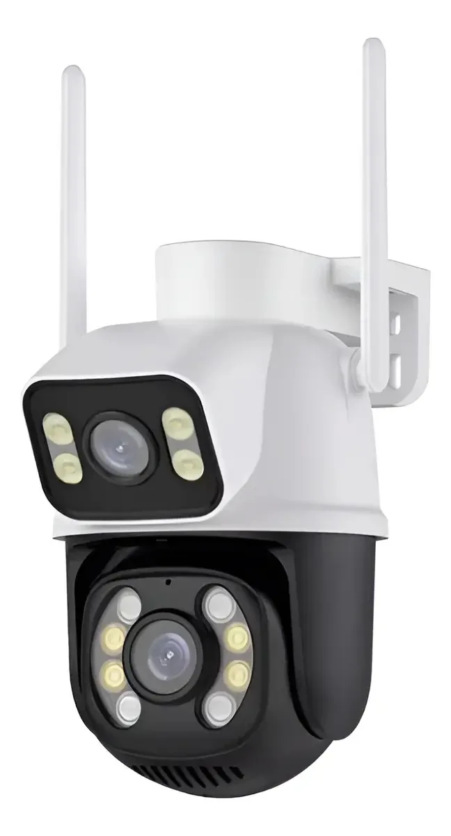 Kit 4 Câmera De Segurança Dome Wi-fi Ptz Branco