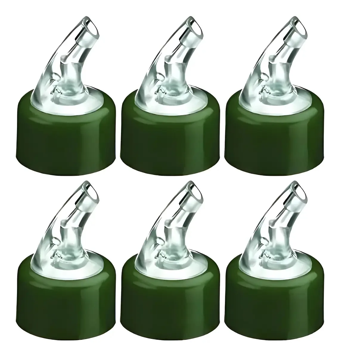 Kit 6 Bicos Dosadores Plástico 30mm Garrafas Azeite Vinagre Appelt