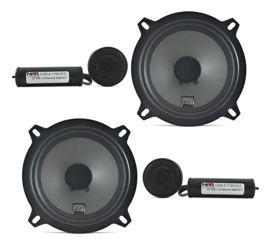 Kit 2 Vias Nar Audio 525 Cs1 5 Polegad 100rms (par) +