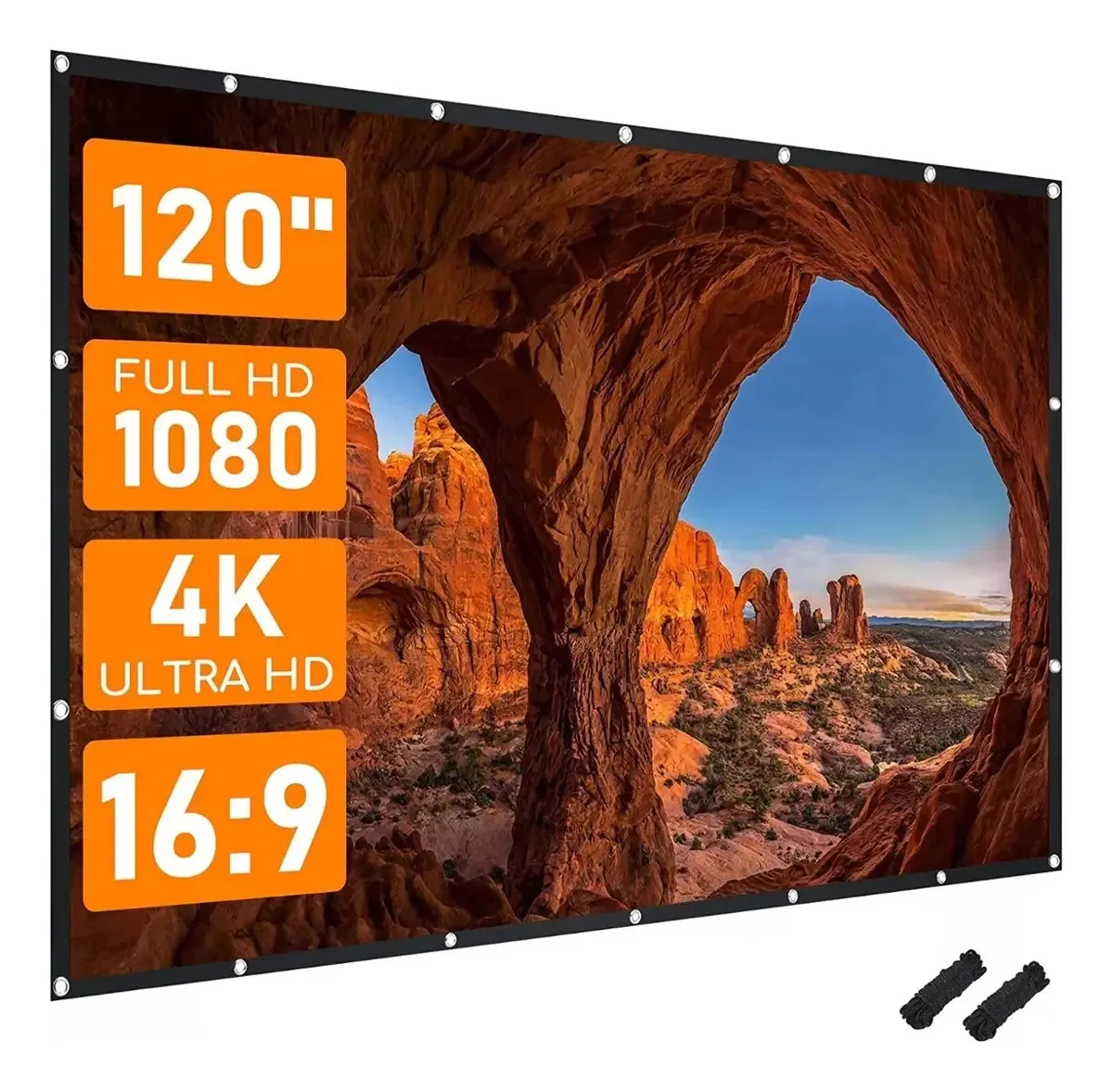 Cortina de tela do projetor Videobeam 120