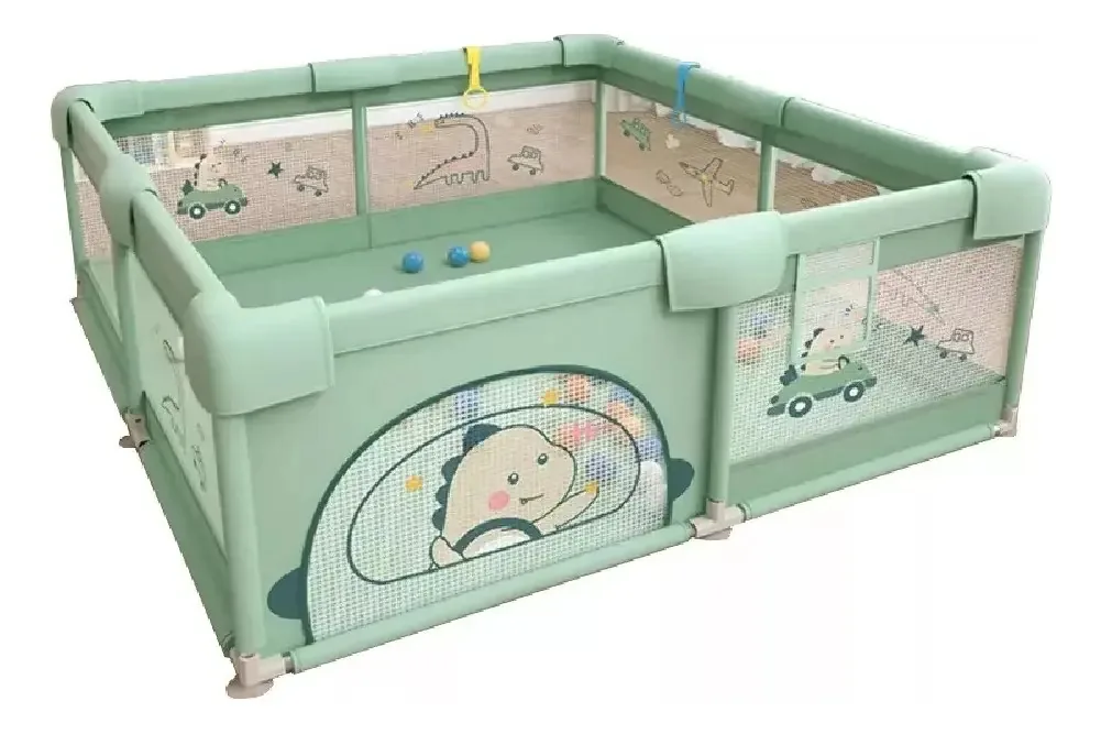 Corral Play Center 2 x 1,8 M para bebês e crianças portáteis