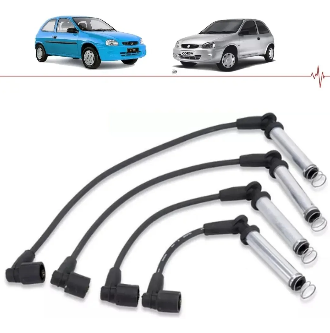 Cabos Vela Ignição Corsa 1.0/1.4 /1.6 Motor Efi 8v 94/95 - Preto