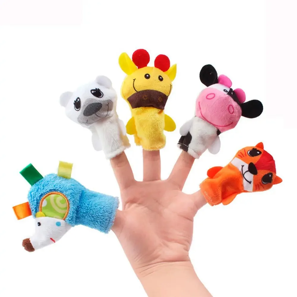 5 mini fantoches Finger Puppets Baby Pedagic Kinder