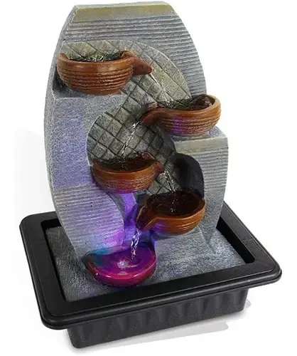 Fonte de água decorativa Serenelife SLTWF87LED