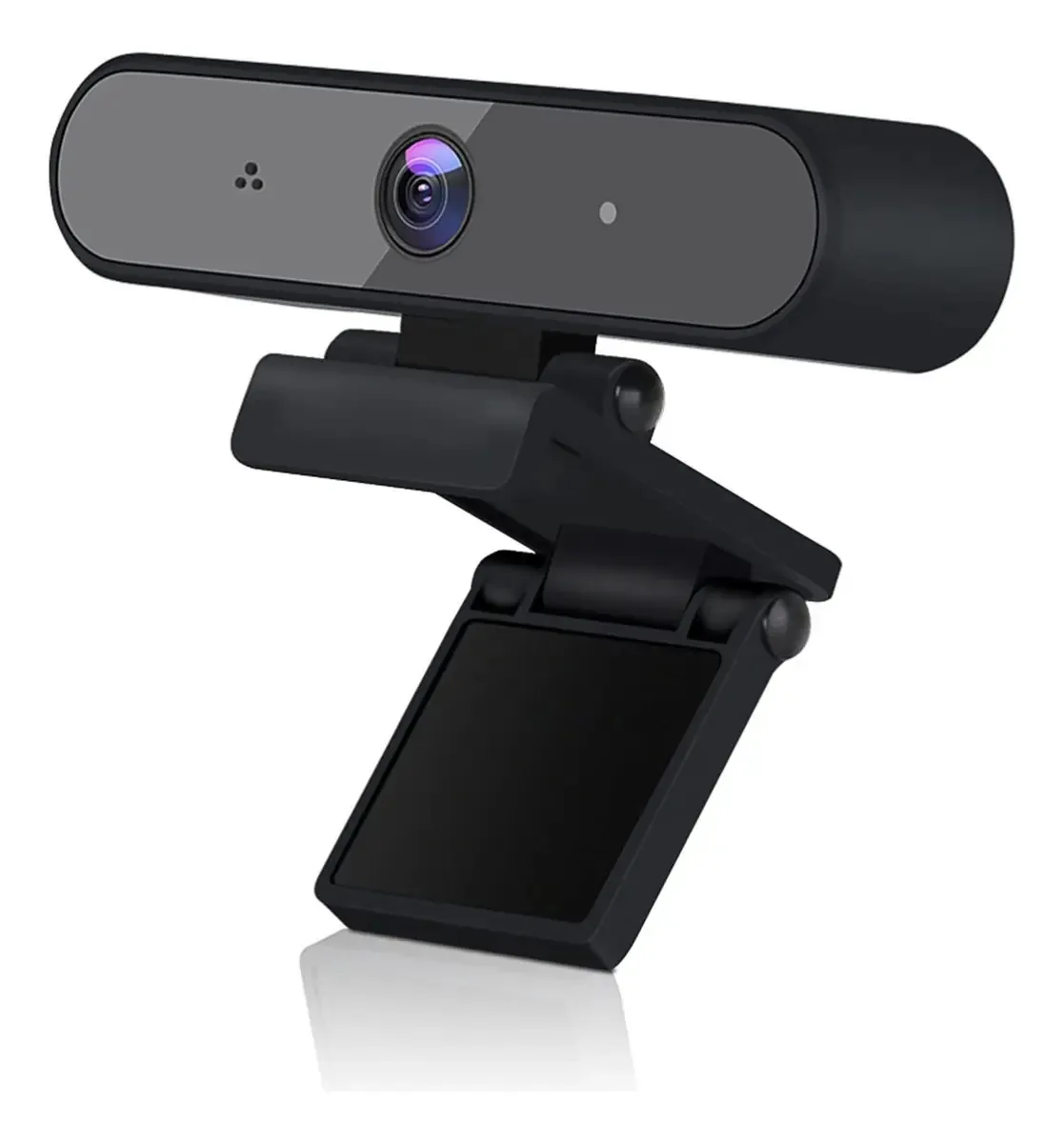 Webcam Mrotex, webcam Full HD 1080p, computador, PC, webcam com microfone, plugue USB, webcam para transmissão ao vivo, videochamada, webcam de conferência (tamanho: preto normal)