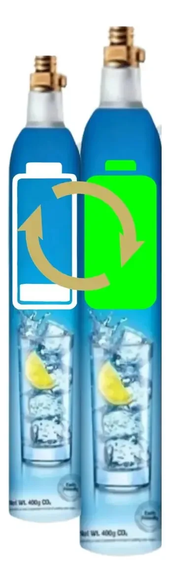 Sifão para fazer refrigerante Soda Terra 60L cor azul