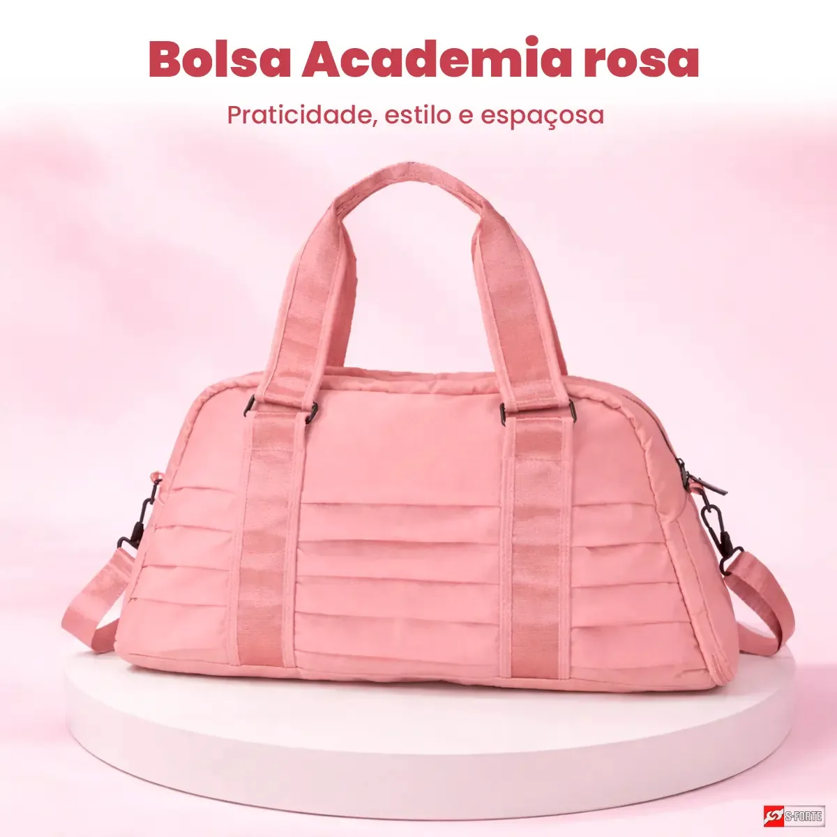 Bolsa Mala Viagem 26l Espaçosa Com Compartimento Para Calçados, 2 Bolsos Internos, Alça Fixa E Alça Ajustável Removível, Ideal Para Academia, Trabalho, Passeios E Viagens Com Estilo E Praticidade