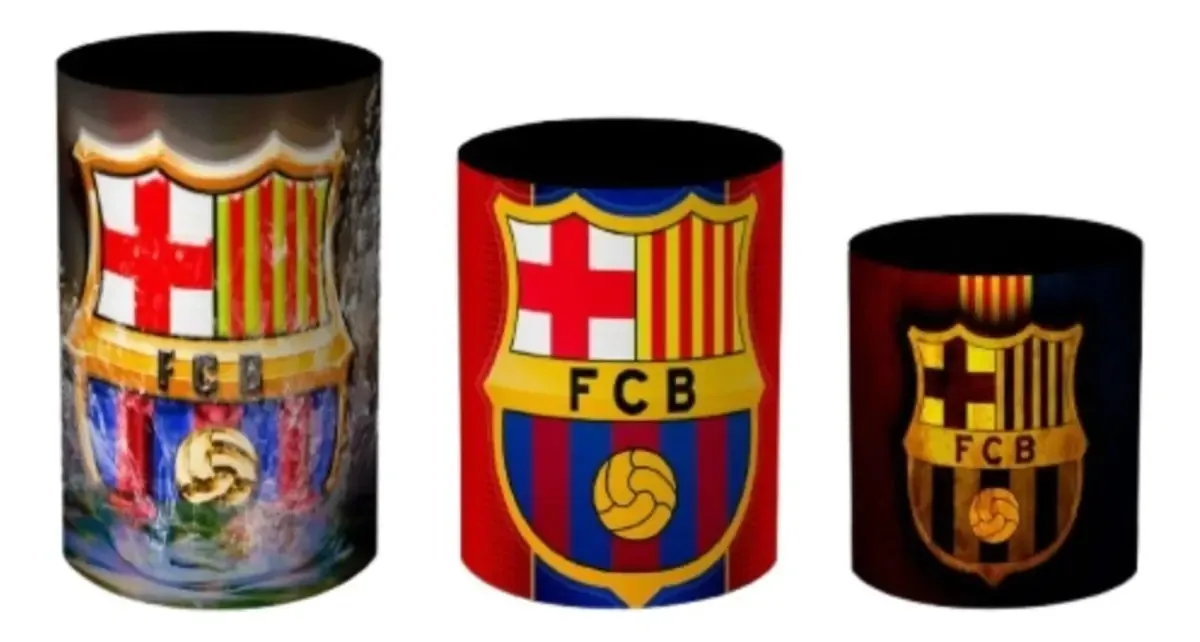 Cilindro De Festa Trio Capas Decoração Time Futebol Diversos