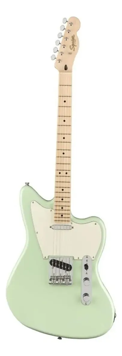 Guitarra elétrica Squier by Fender Paranormal Offset Telecaster jazzmaster/offset de choupo surf green poliuretano brilhante com diapasão de bordo