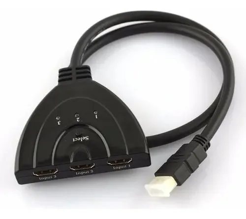 Chave seletora de porta HDMI - 3 entradas e 1 saída