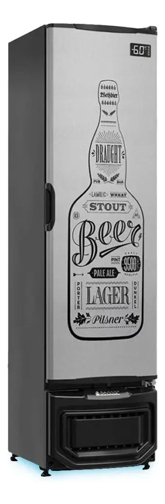 Cervejeira Vertical Gelopar Gcb-23e Gw Ti 228 Litros Cor Preto