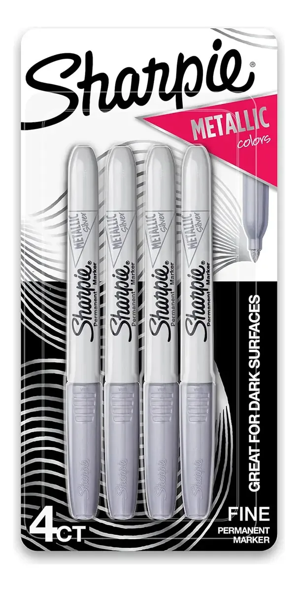 Marcadores Sharpie Set 4 U Silver