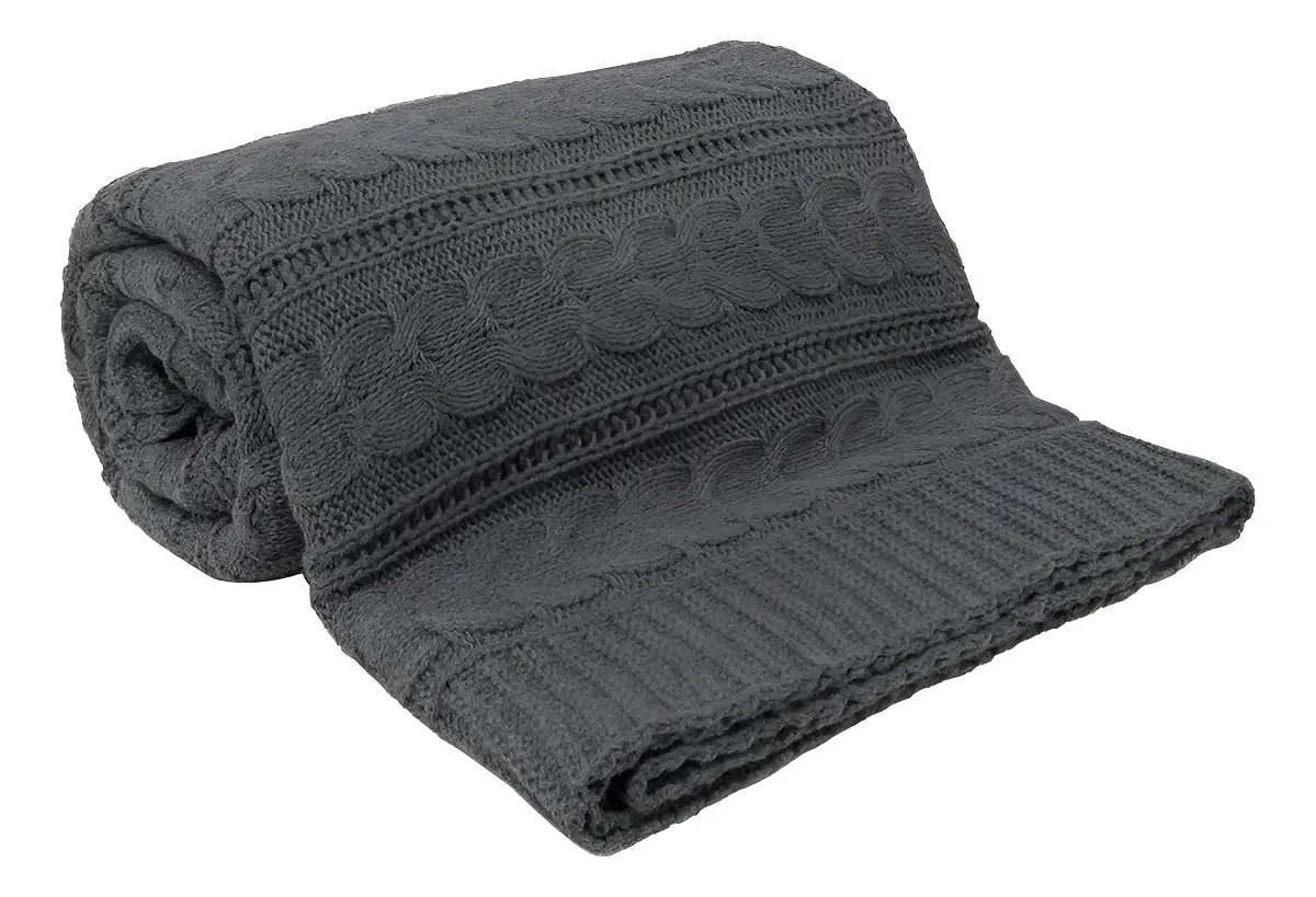 Manta Tricot - Zelo Select - Chumbo