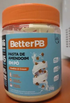 Pasta Amendoim Em Pó Cookies E Cream Betterpb 210g