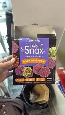 TASTY Snax CRISPY RICE CHIPS purple sweet potato