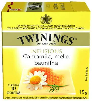 Chá Camomila, Mel E Baunilha Twinings Infusions Caixa 15g 10 Unidades