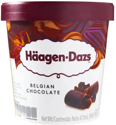 Sorvete Chocolate Belga Häagen Dazs Pote 473ml
