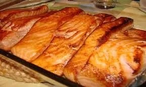 Salmão assado