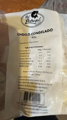 CHOCLO CONGELADO