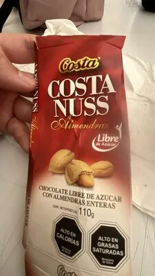 Choc Costa Nuss S/ Açucar 80g