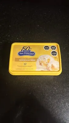 Postre Helado Papayas a la Crema