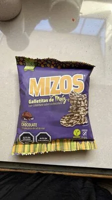 MIZOS Galletitas de Maíz con cobertura sabor a chocolate Sabor a CHOCOLATE con una pizca de sal de mar