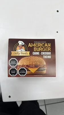 American Burger Carne Cheddar Tocino