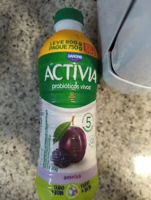 Leite Fermentado Parcialmente Desnatado Ameixa Activia Garrafa Leve 800g Pague 750g
