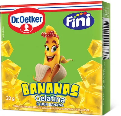 Gelatina Pó Bananas Dr. Oetker Caixa 20g
