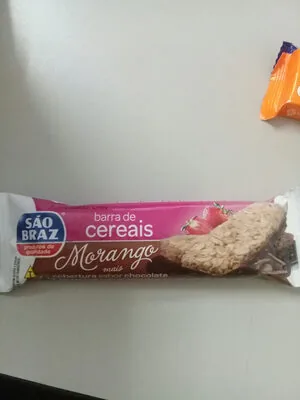 Cereais Em Barra Sao Braz 25gr Morango C/chocolate