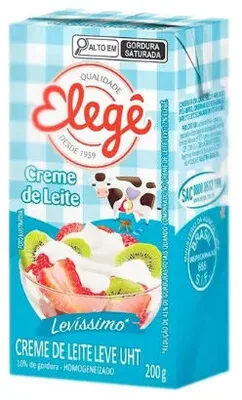 Creme De Leite Uht Levíssimo Homogeneizado Elegê Caixa 200g