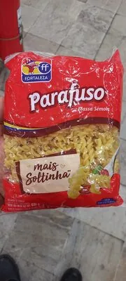 Macarrão De Sêmola Parafuso Fortaleza Pacote 400g