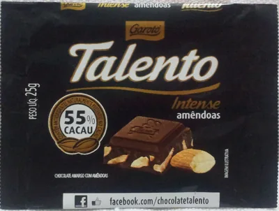 Chocolate.garoto Talento Amendoas Intimus.25