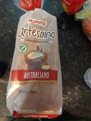 Pão De Forma Australiano Plusvita Artesano Pacote 500g