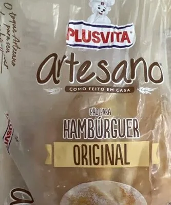 Pão Para Hambúrguer Original Plusvita Artesano Pacote 420g
