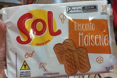 Biscoito Maisena Sol Pacote 350g