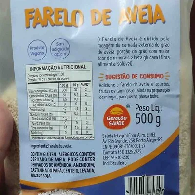 Farelo de Aveia