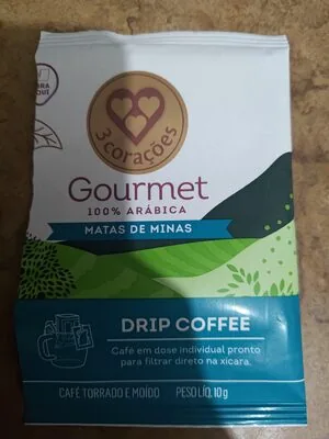 Café Em Sachê Torrado E Moído Drip Coffee Matas De Minas 3 Corações Gourmet Envelope 10g